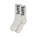 BAPE Premium Summer Bag Logo Socks White