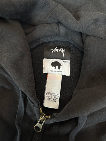 Stussy x Buffalo Soldiers Zip Up Hoodie Black (USED)
