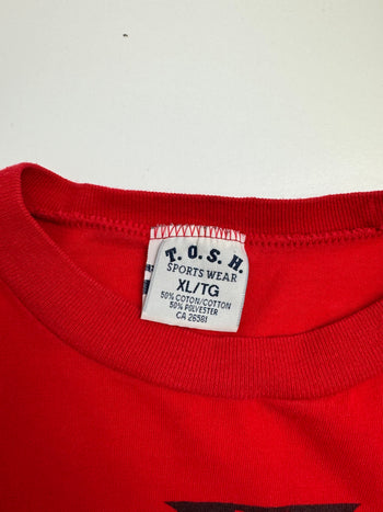 (L) Vintage 90s West Coast Choppers L/S Tee Red