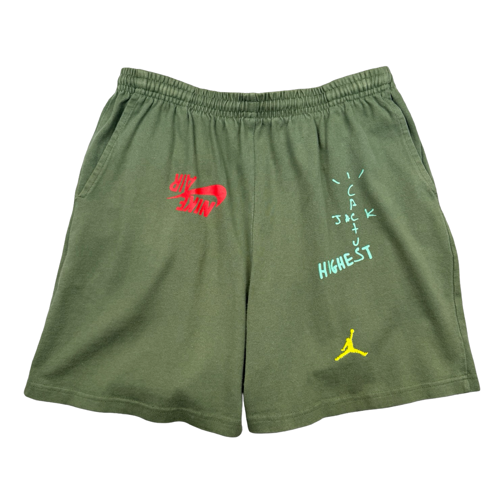 Travis Scott x Jordan Cactus Jack Highest Sweatshort Olive (USED)