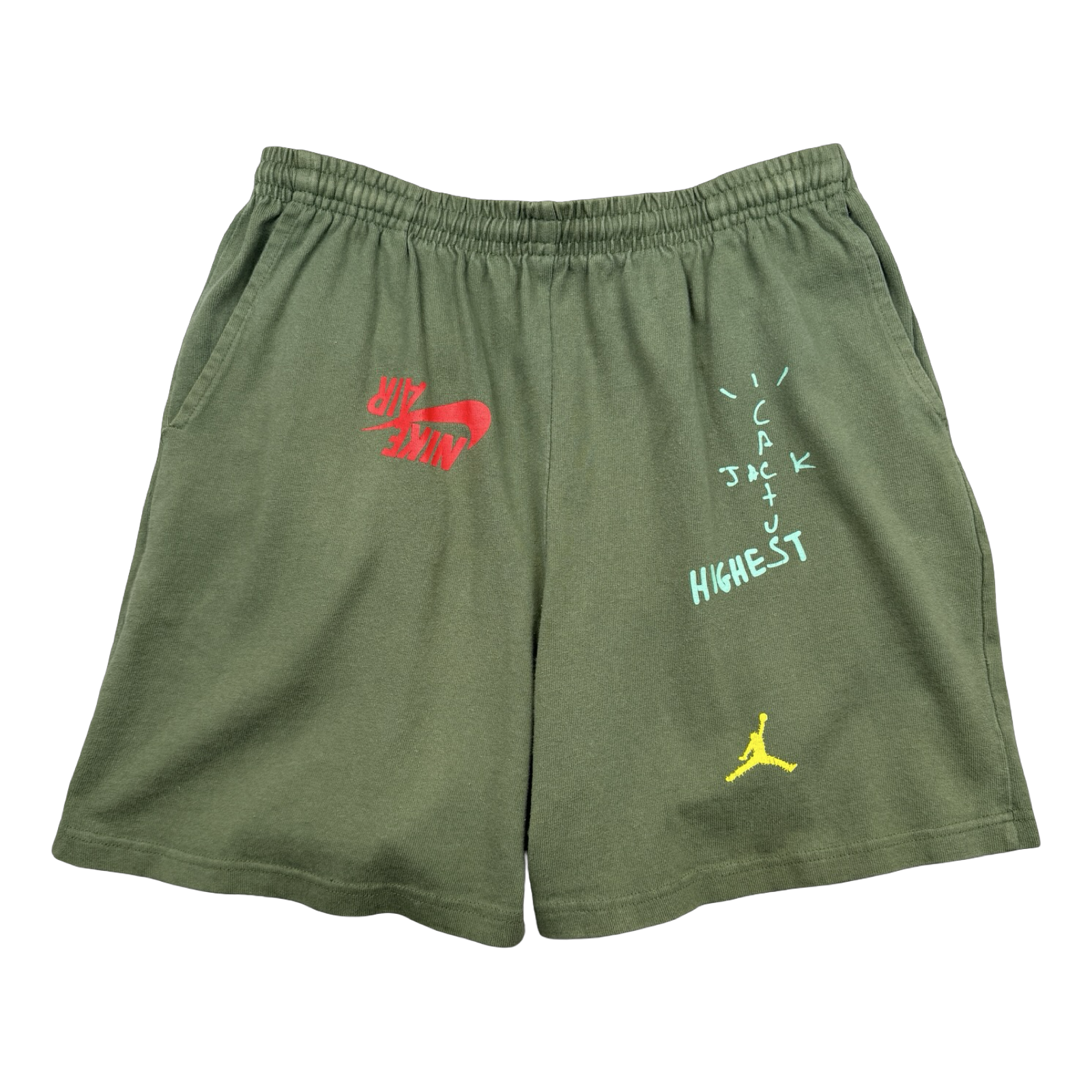 Travis Scott x Jordan Cactus Jack Highest Sweatshort Olive (USED)