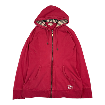 Women's Burberry Full Zip Hoodie Pink