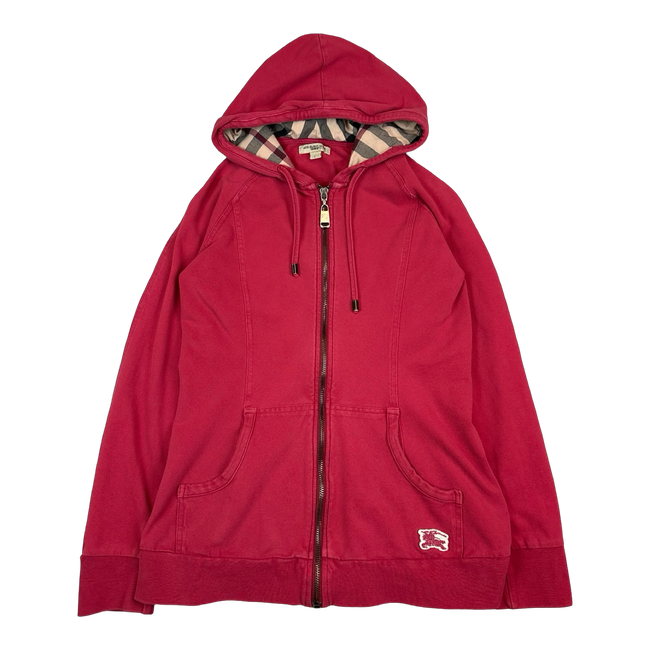 Women's Burberry Full Zip Hoodie Pink