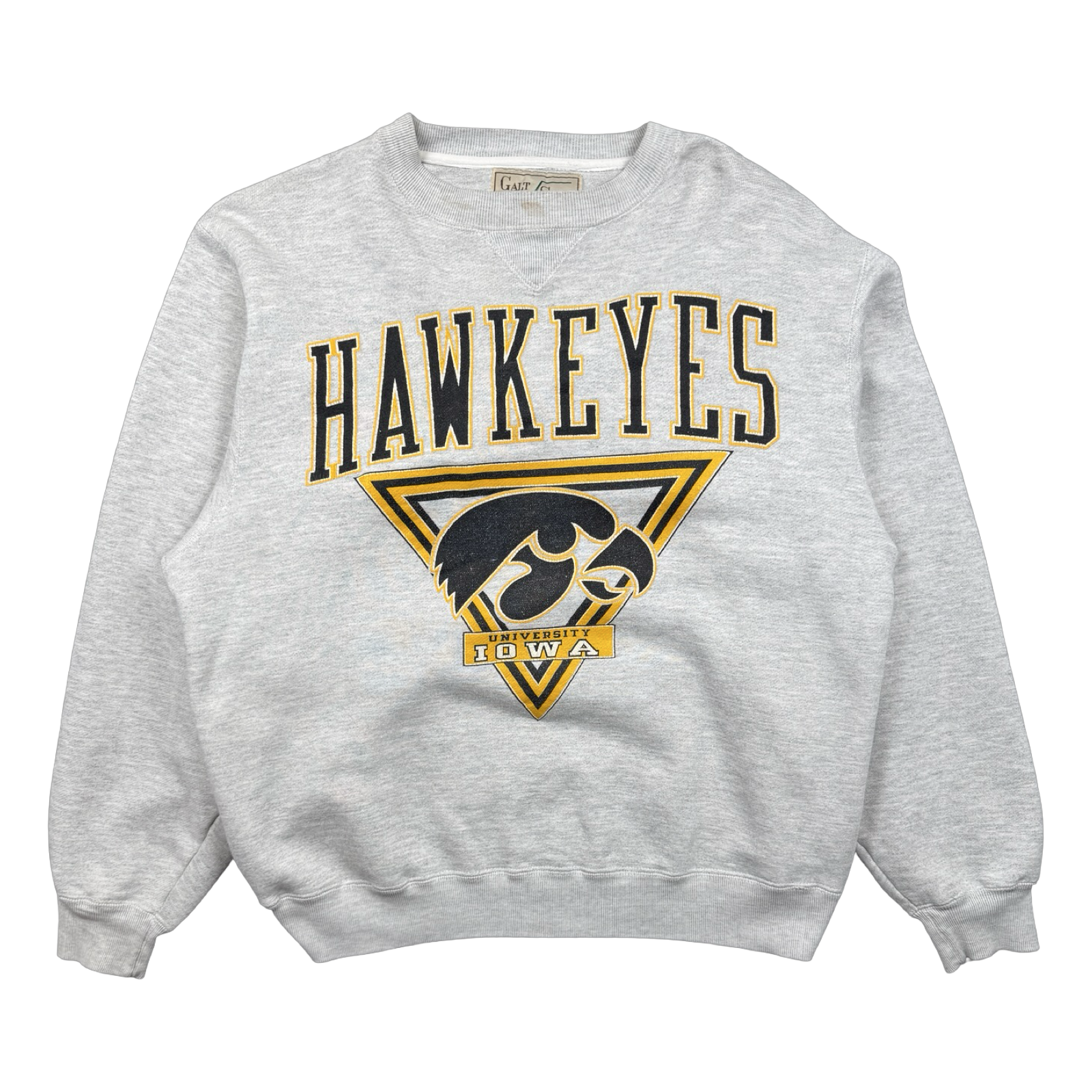 Vintage University of Iowa Hawkeyes Sweatshirt Grey