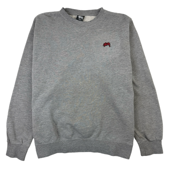 Stussy Embroidered Logo Sweatshirt Grey (USED)