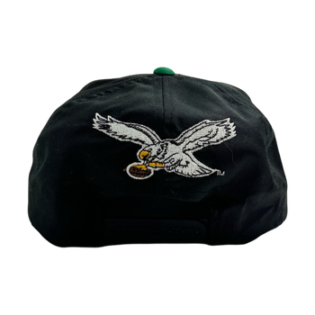 Vintage Philadelphia Eagles Snapback Hat Black