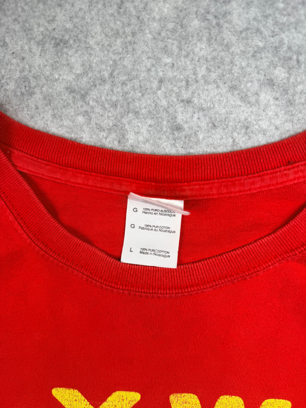 Vintage 2000’s Kanye West Glow In The Dark Tour Tee Red