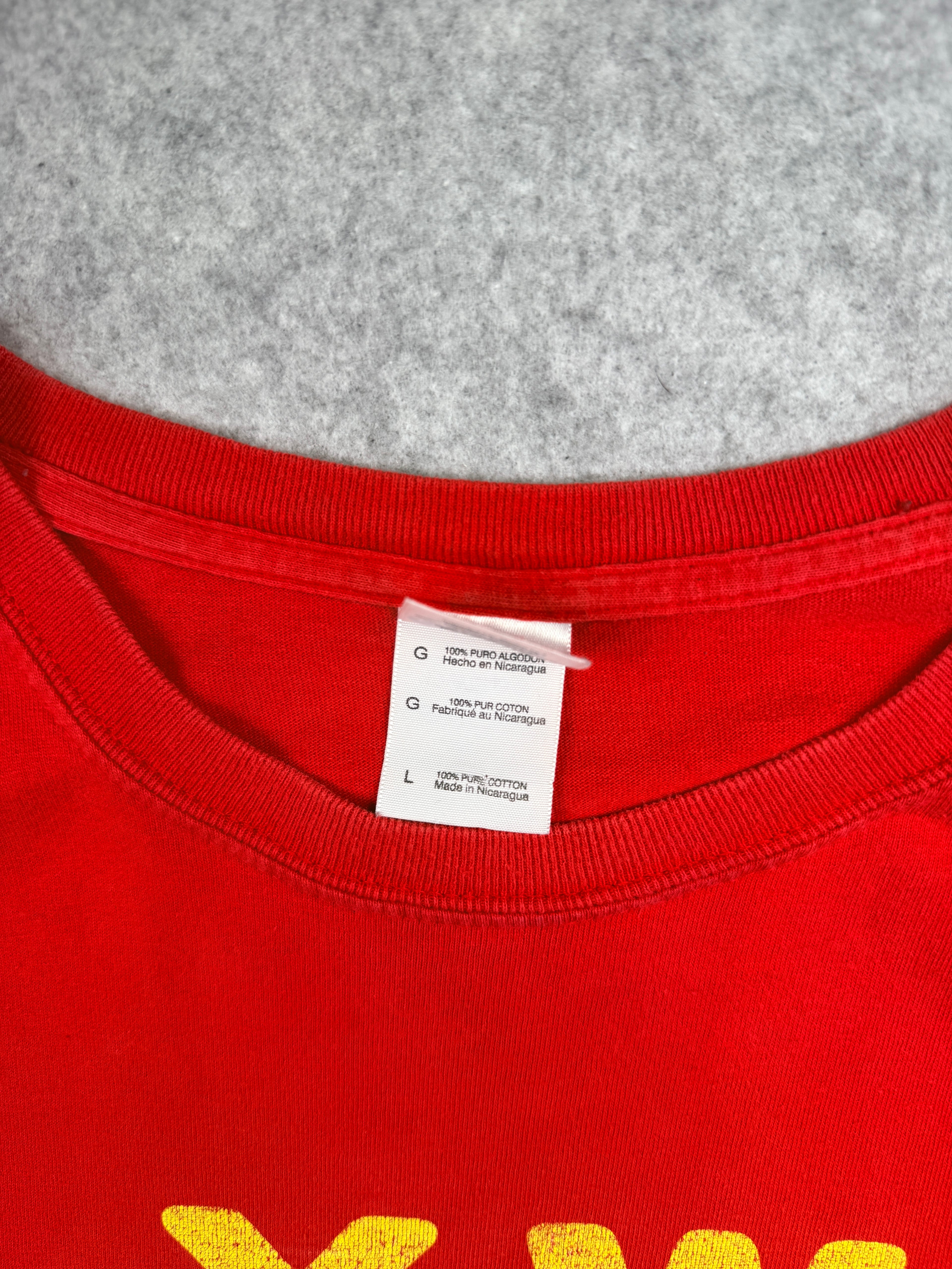 Vintage 2000’s Kanye West Glow In The Dark Tour Tee Red