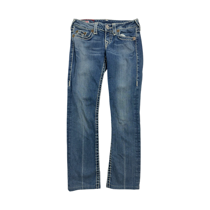 Vintage Y2k True Religion Johny Super T Cut Denim Pants | Vitnage Clothing Store Canada