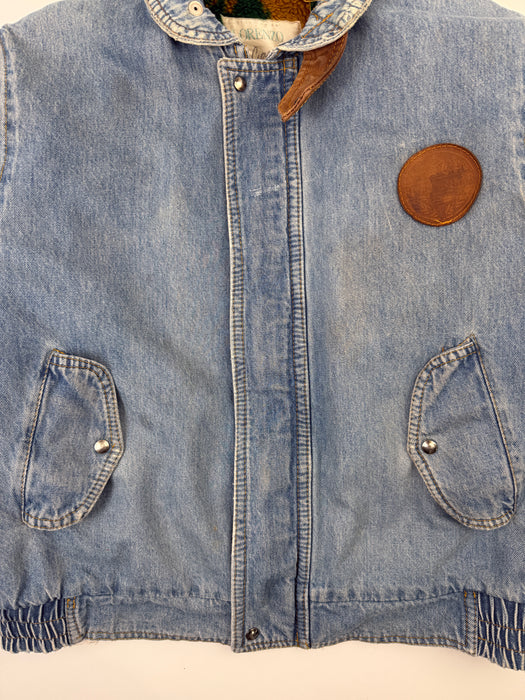 Vintage Club Elegant Fleece Lined Denim Jacket | Vitnage Clothing Store Canada