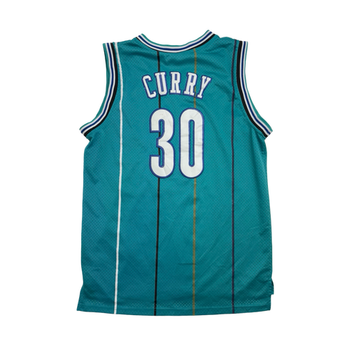 Vintage 2000s Charlotte Hornets Dell Curry Jersey Aqua | Vintage Clothing Store Canada