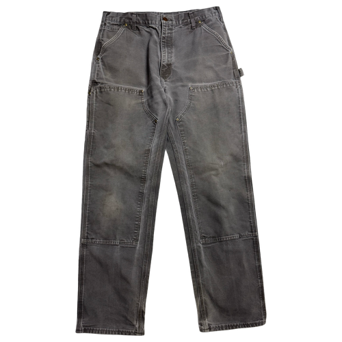 Carhartt Double Knee Carpenter Pants Grey | Vintage Clothing Store Canada