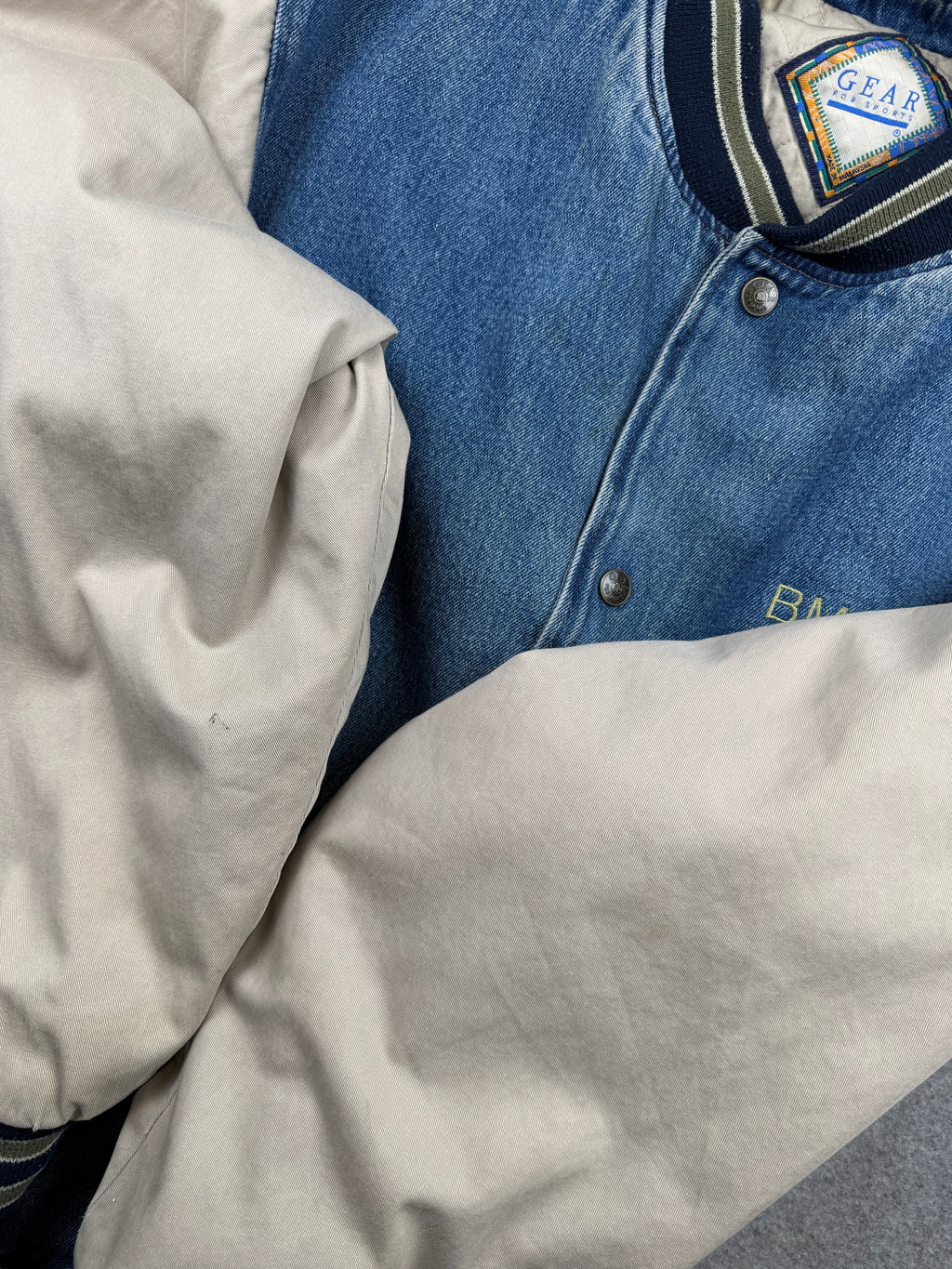 Vintage Gear BMW Denim Varsity Jacket