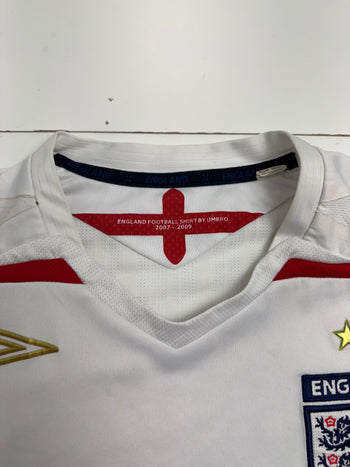 Vintage 2000s England Home Jersey White