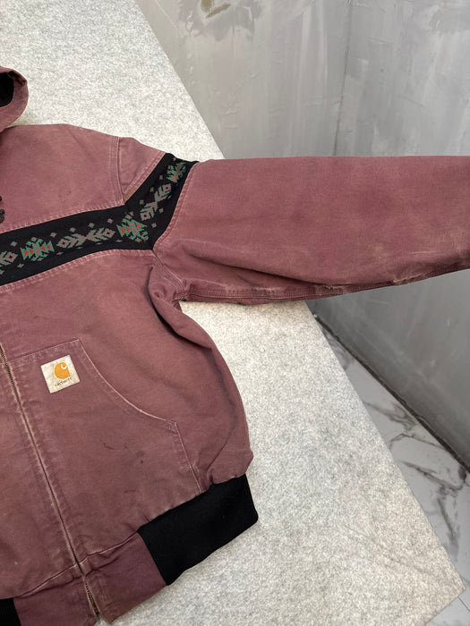 Vintage 1990’s Aztec Carhartt Active Jacket Mauve | Vitnage Clothing Store Canada