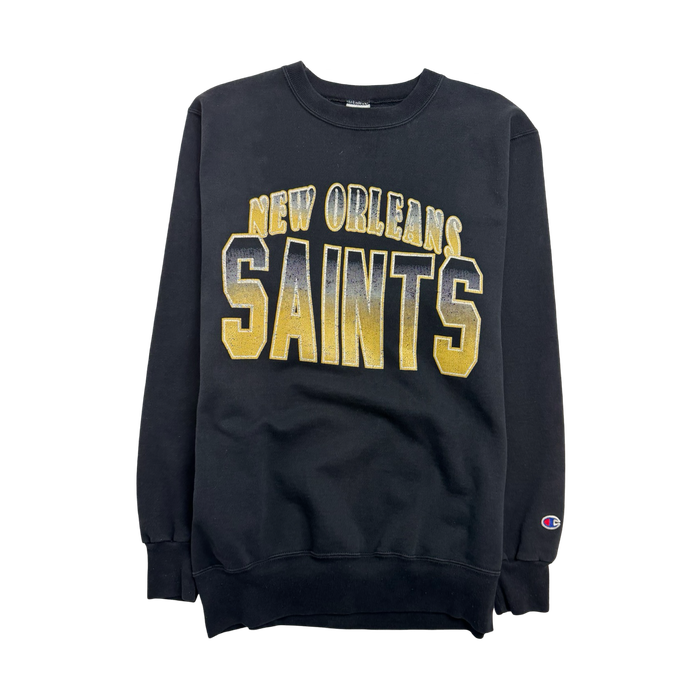 Vintage NFL New Orleans Saints Sweatshirt Black | Vitnage Clothing Store Canada