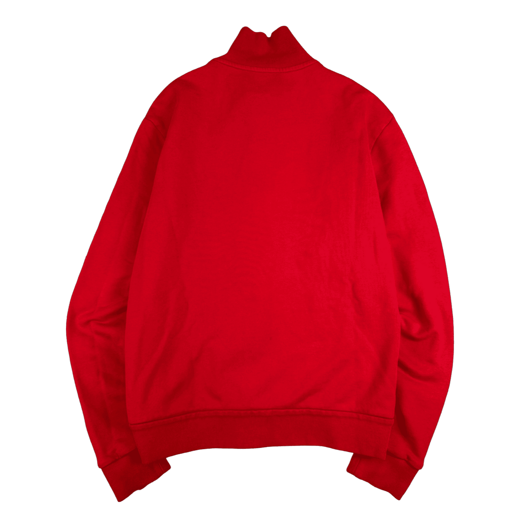 Moncler Striped Zip Up Track Jacket Red