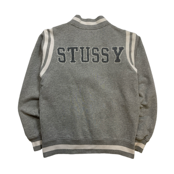 Vintage '01 Stussy International Varsity Jacket Grey