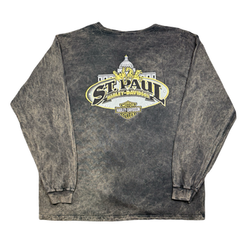 Vintage Harley Davidson St Paul Acid Wash L/S Tee