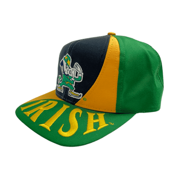 Vintage Notre Dame Irish Snapback Hat Multi