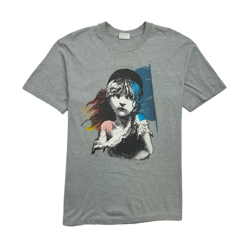 (L) Vintage '86 Les Miserables Tee Grey | Vintage Clothing Store Canada