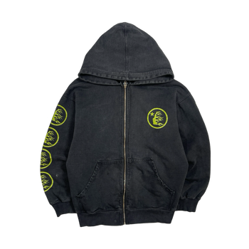 Hellstar Zip-Up Hoodie Washed Black/Green (USED)