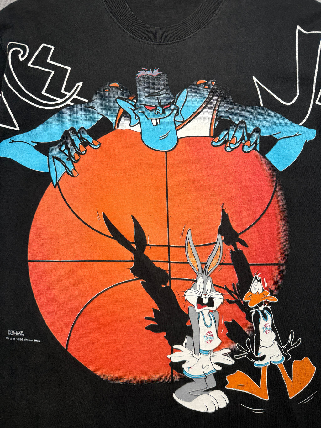 Vintage 90's Space Jam Blanko Monstar Tee Black