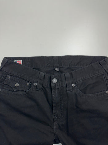 (35) Vintage True Religion Ricky Cut Denim Pants Black