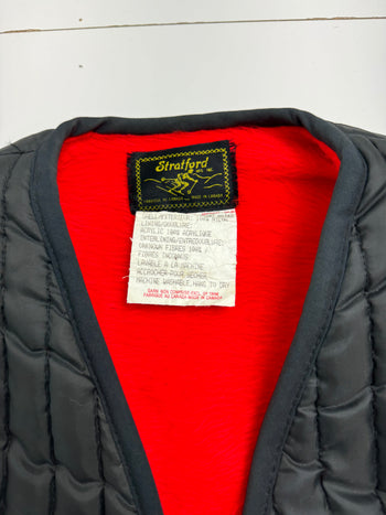 (S) Vintage 90s Start Ford Lined Vest Black