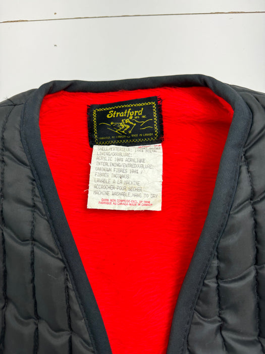 (S) Vintage 90s Start Ford Lined Vest Black | Vitnage Clothing Store Canada