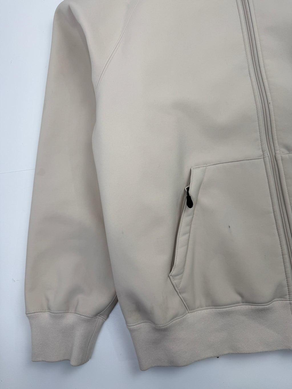 Supreme Windstopper Zip Up Hooded Sweatshirt Cream (USED)