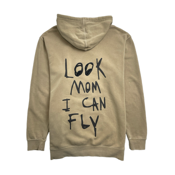 Travis Scott Astroworld Look Mom I Can Fly Hoodie Tan (USED)