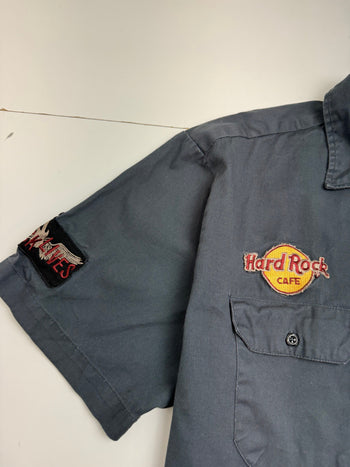 (XXL) Vintage Hard Rock Orlando Button-Up Shirt Black