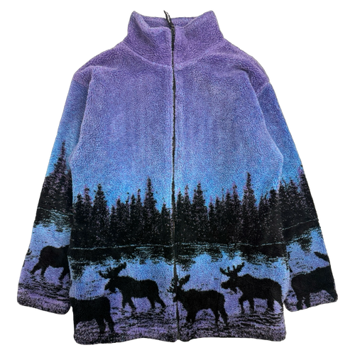 Vintage Nature Full Zip Fleece Jacket | Vintage Clothing Store Canada