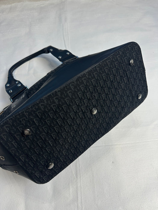 Vintage Dior Street Chic Tote Trotter Bag Black | Vitnage Clothing Store Canada