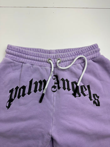 Palm Angels Curved Logo Sweatpants Lilac (USED)