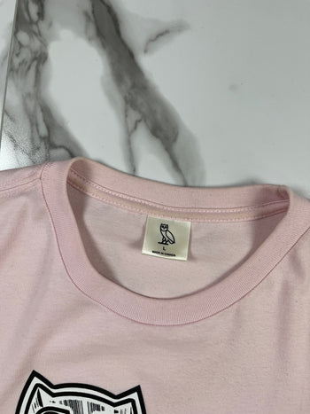 OVO Metallic Owl Tee Pink (USED)