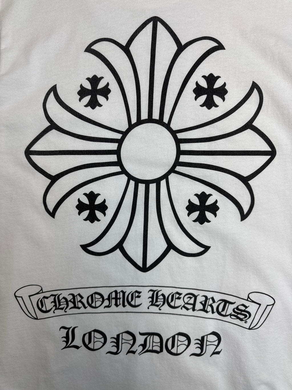 Chrome Hearts London Scroll Pocket Tee White