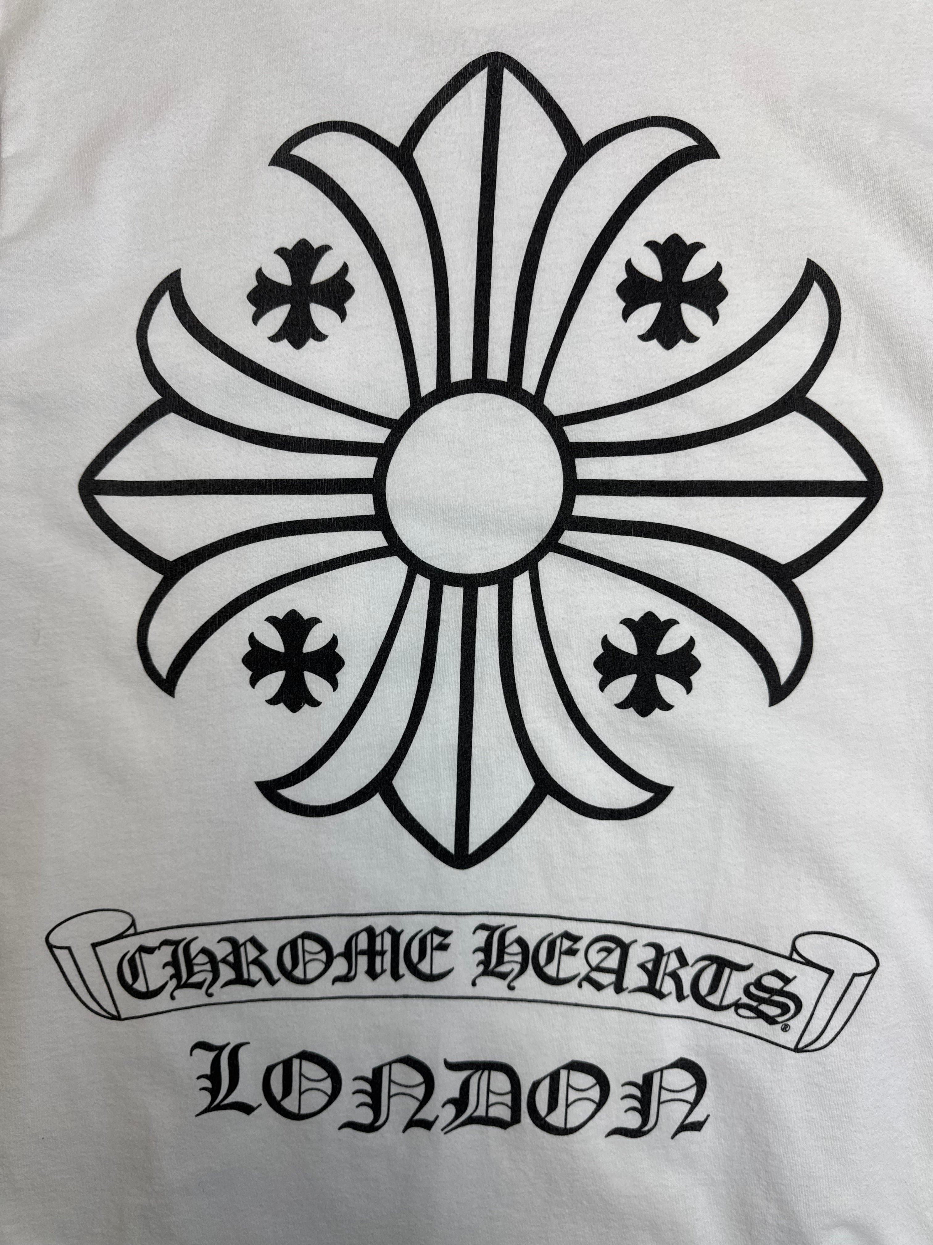 Chrome Hearts London Scroll Pocket Tee White