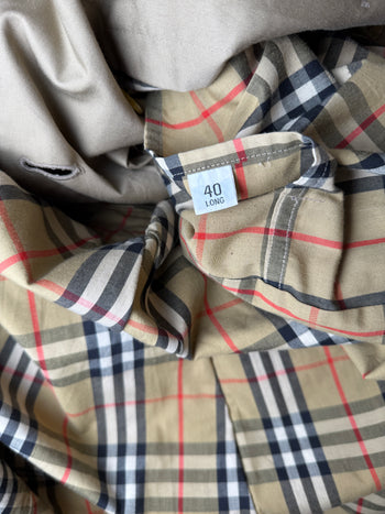 Vintage Women's Burberry Trench Coat Beige