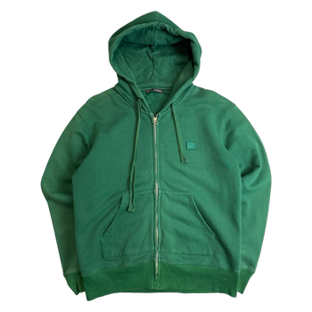 Acne Studios Ferris Face Zip Up Hoodie Green (USED)