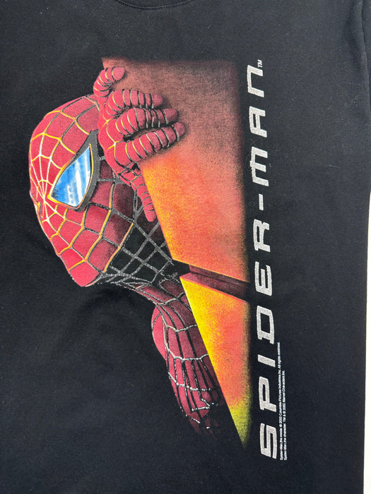 (M) Vintage '02 Spider-Man Movie Promo Tee Black | Vitnage Clothing Store Canada