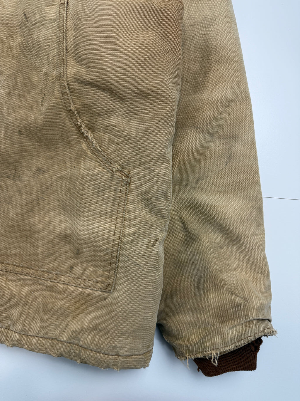 Vintage Carhartt Quilt Lined Arctic Work Jacket Tan