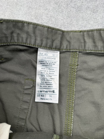 Carhartt Relaxed Fit Carpenter Cargo Shorts Moss Green