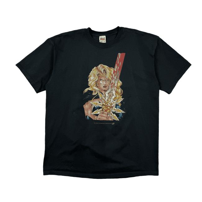 Vintage 2001 Lady Death Comic Images Tee Black