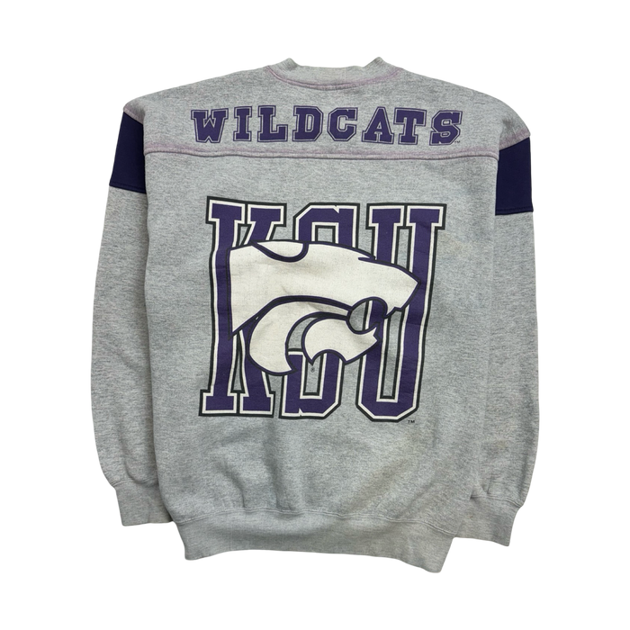 (L) Vintage Kansas State University Sweatshirt Grey | Vitnage Clothing Store Canada