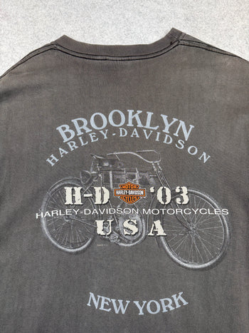 Vintage Harley Davidson 100 Years Tee Black