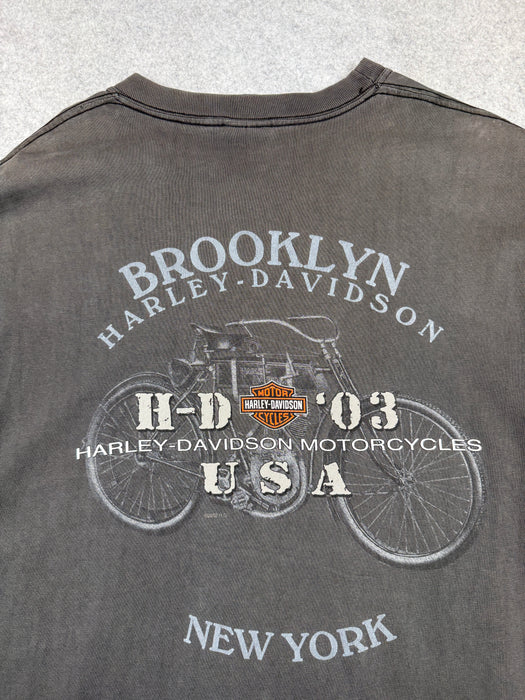 Vintage Harley Davidson 100 Years Tee Black | Vitnage Clothing Store Canada