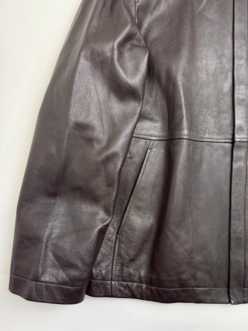 Vintage Balenciaga Paris BB Leather Jacket Brown