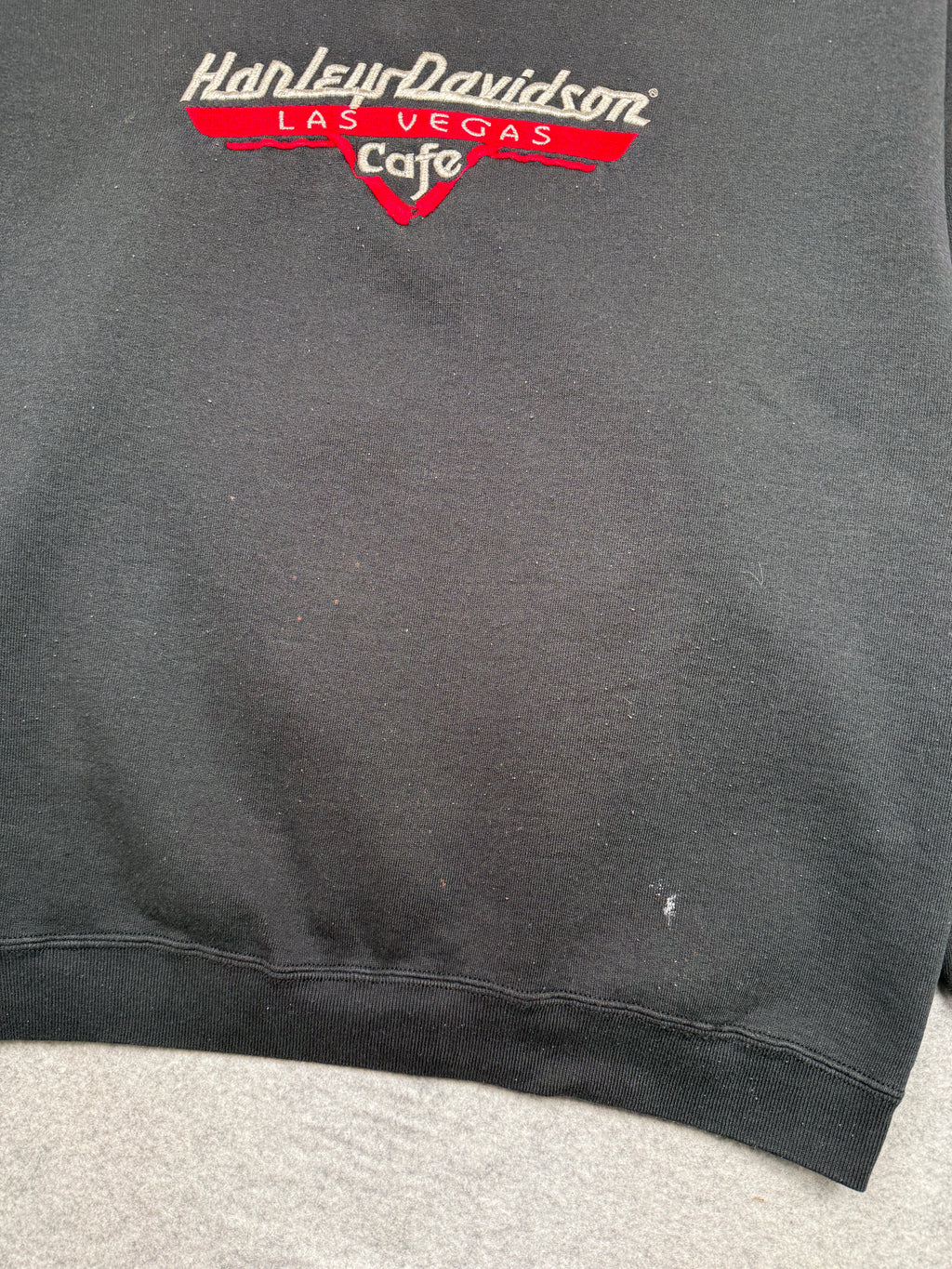 Vintage Harley Davidson Cafe Crewneck Black